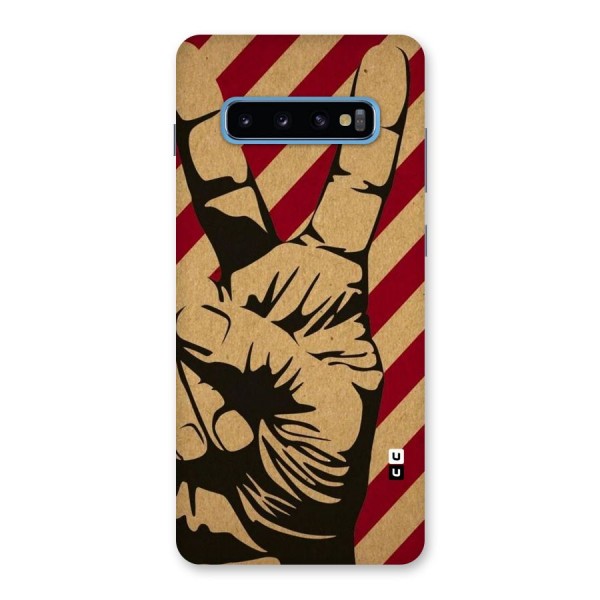 Peace Stripes Back Case for Galaxy S10 Plus