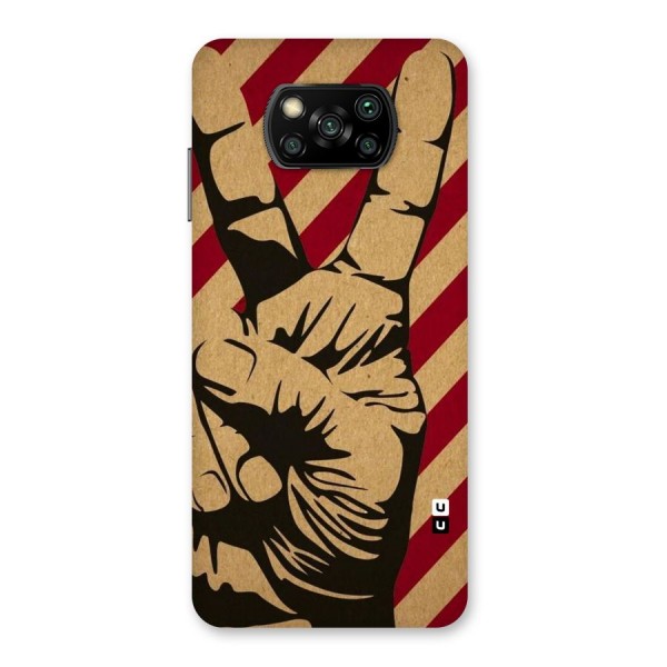 Peace Stripes Back Case for Poco X3