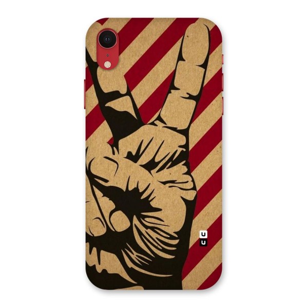 Peace Stripes Back Case for iPhone XR