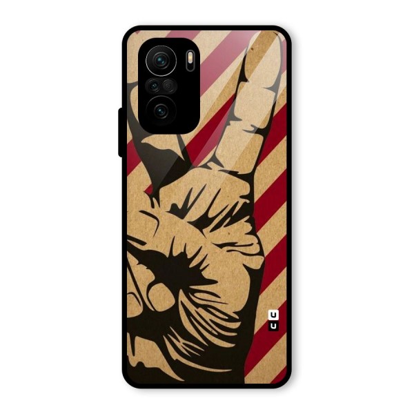 Peace Stripes Glass Back Case for Mi 11x