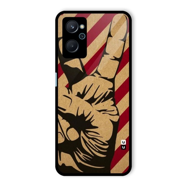 Peace Stripes Glass Back Case for Realme 9i