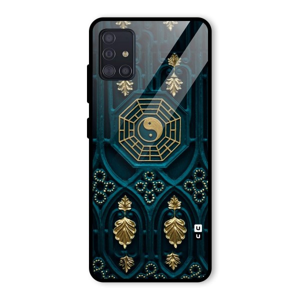 Peace Web Design Glass Back Case for Galaxy A51