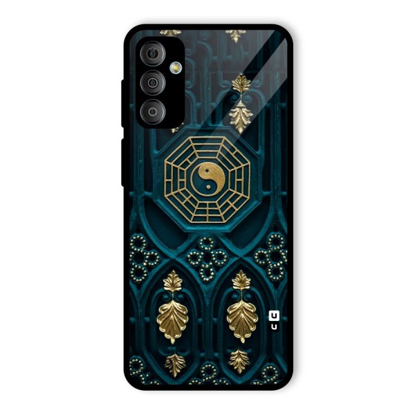 Peace Web Design Glass Back Case for Galaxy F23