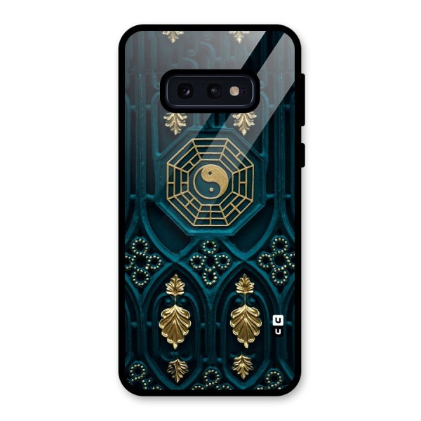 Peace Web Design Glass Back Case for Galaxy S10e