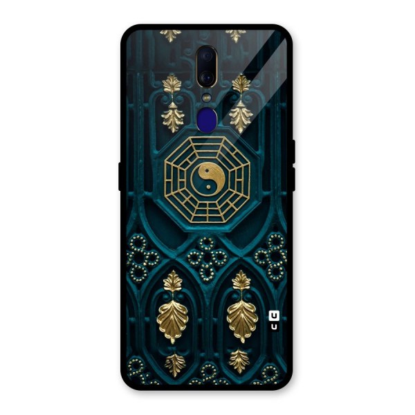 Peace Web Design Glass Back Case for Oppo F11