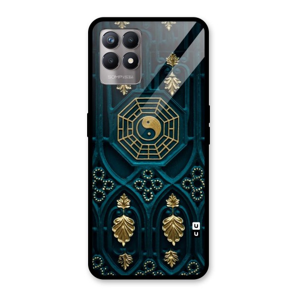 Peace Web Design Glass Back Case for Realme 8i