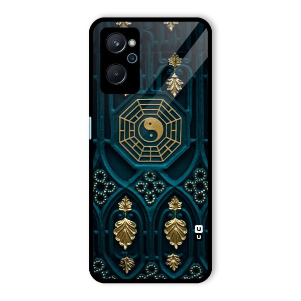 Peace Web Design Glass Back Case for Realme 9i