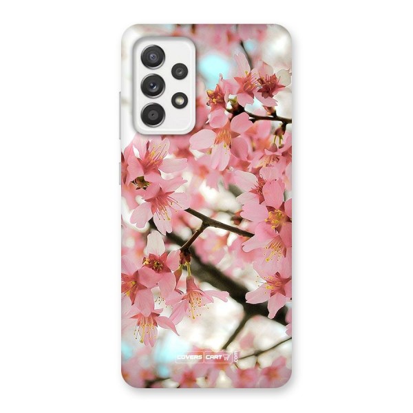 Peach Floral Back Case for Galaxy A52