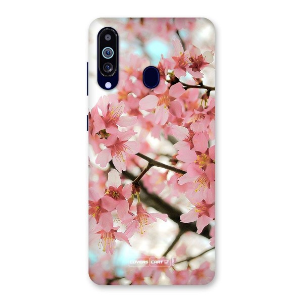 Peach Floral Back Case for Galaxy A60