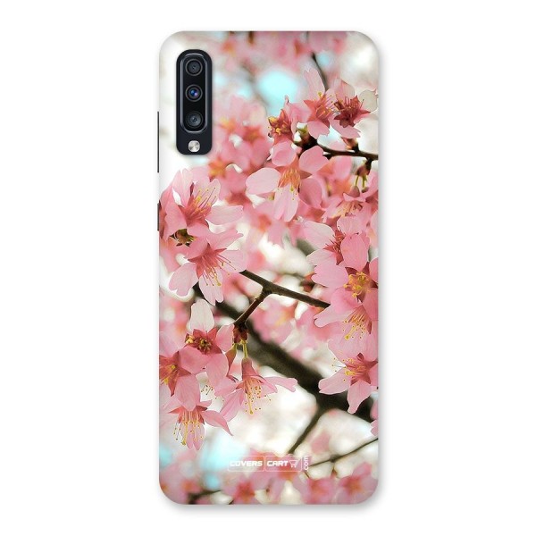 Peach Floral Back Case for Galaxy A70s