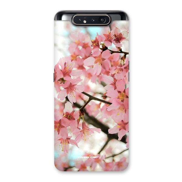 Peach Floral Back Case for Galaxy A80