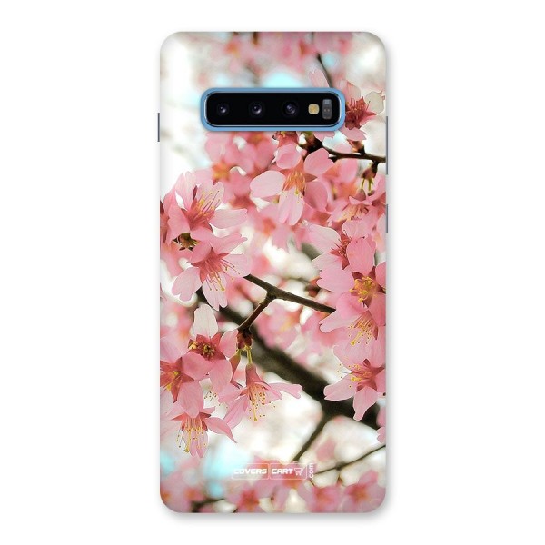 Peach Floral Back Case for Galaxy S10 Plus