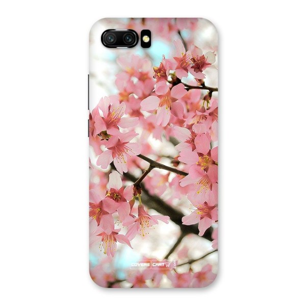 Peach Floral Back Case for Honor 10