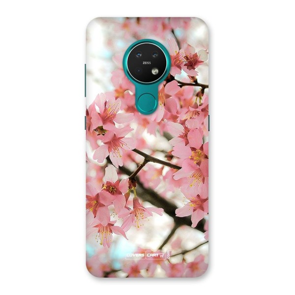 Peach Floral Back Case for Nokia 7.2