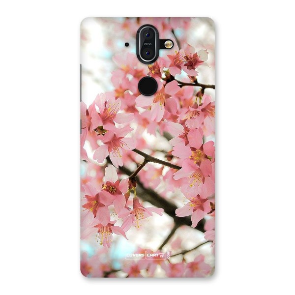 Peach Floral Back Case for Nokia 8 Sirocco