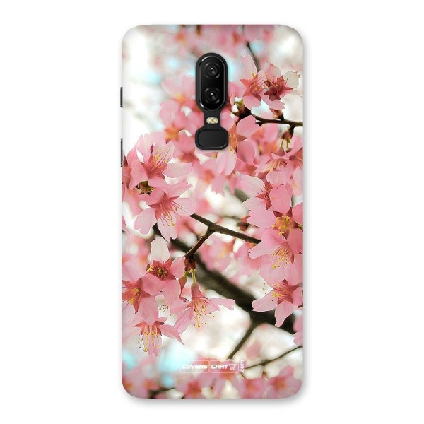 Peach Floral Back Case for OnePlus 6