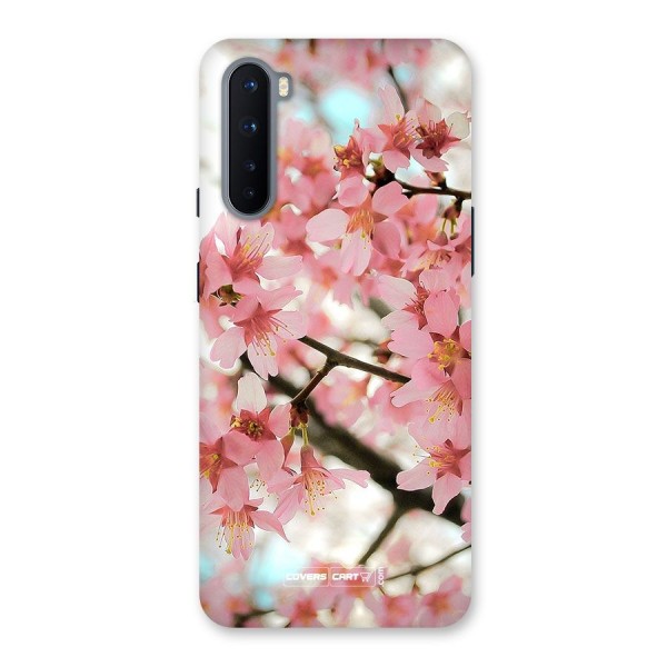 Peach Floral Back Case for OnePlus Nord