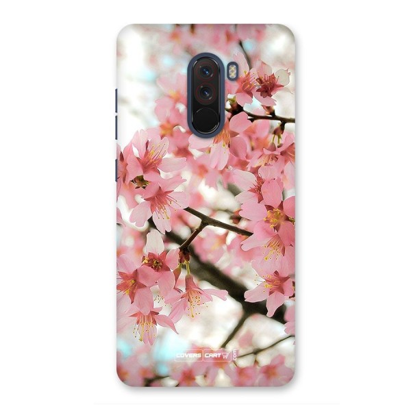 Peach Floral Back Case for Poco F1