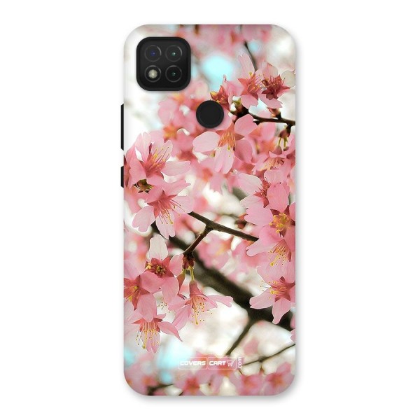 Peach Floral Back Case for Redmi 9C