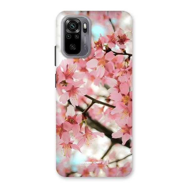 Peach Floral Back Case for Redmi Note 10