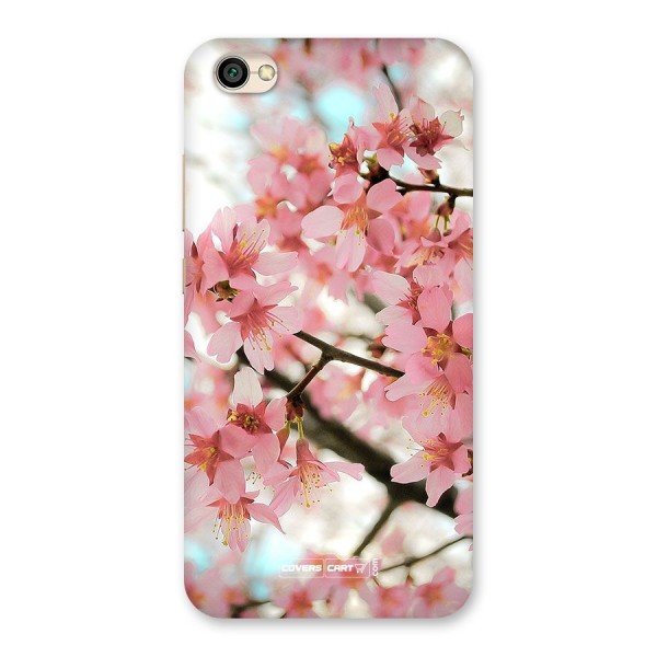 Peach Floral Back Case for Redmi Y1 Lite