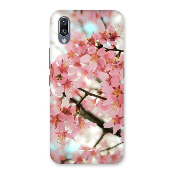 Peach Floral Back Case for Vivo NEX