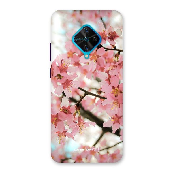 Peach Floral Back Case for Vivo S1 Pro