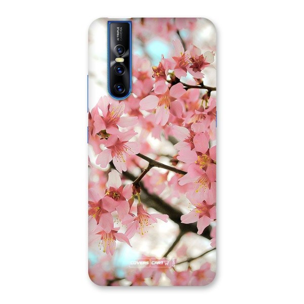 Peach Floral Back Case for Vivo V15 Pro