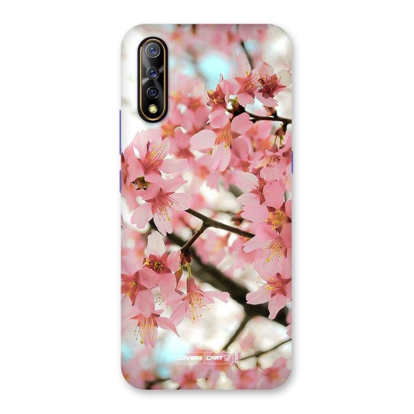 Peach Floral Back Case for Vivo Z1x