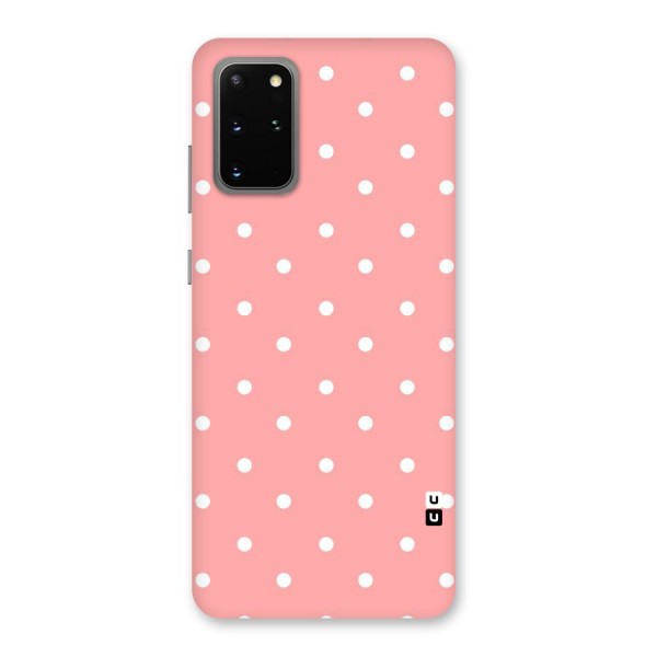 Peach Polka Pattern Back Case for Galaxy S20 Plus