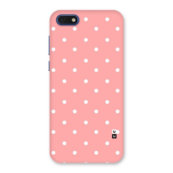 Peach Polka Pattern Back Case for Honor 7s