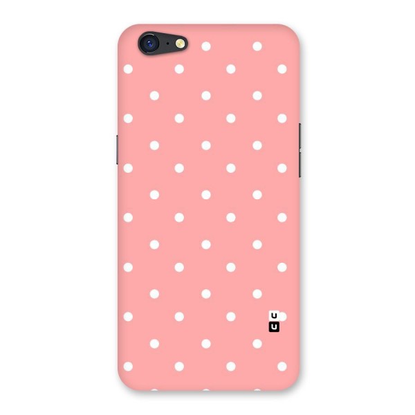 Peach Polka Pattern Back Case for Oppo A71