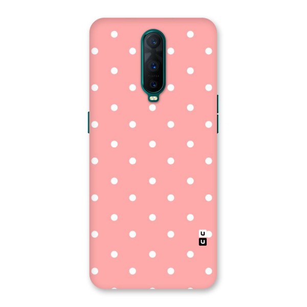 Peach Polka Pattern Back Case for Oppo R17 Pro