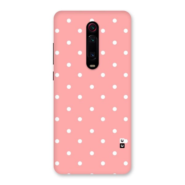 Peach Polka Pattern Back Case for Redmi K20 Pro