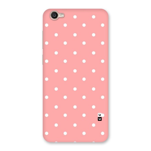 Peach Polka Pattern Back Case for Vivo Y55s