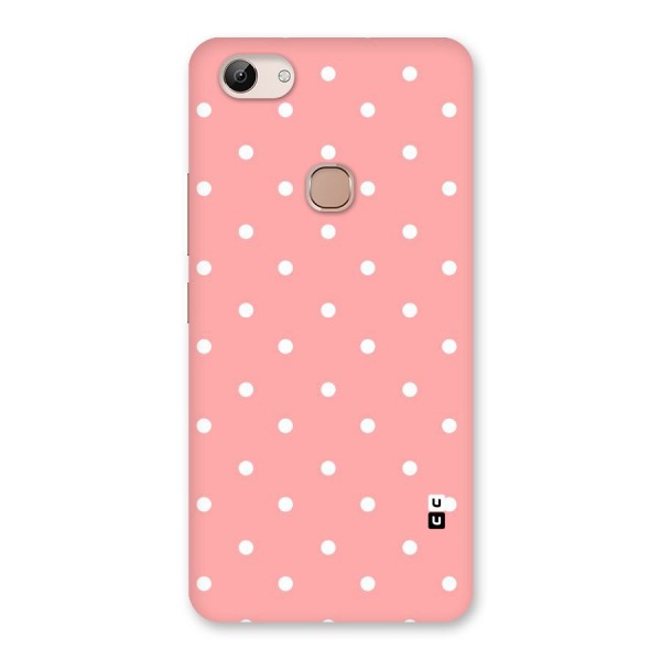 Peach Polka Pattern Back Case for Vivo Y83