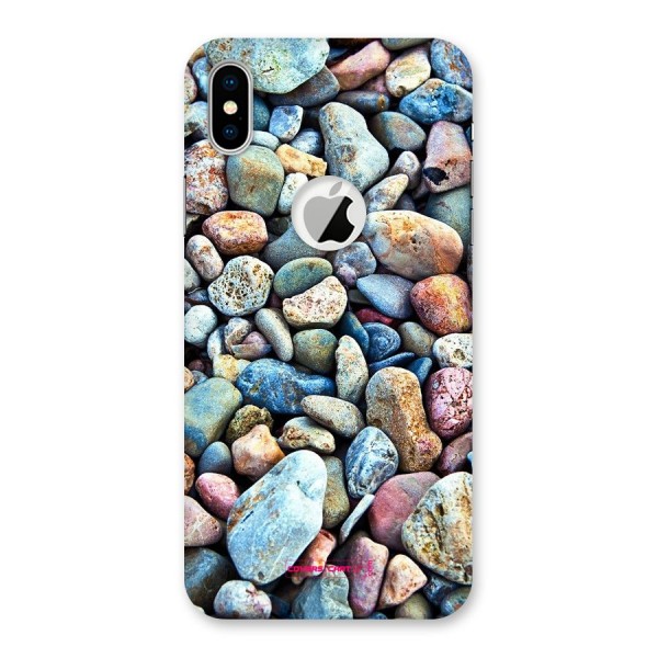 Pebbles Back Case for iPhone XS Logo Cut