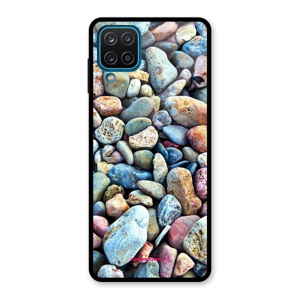 Pebbles Glass Back Case for Galaxy A12