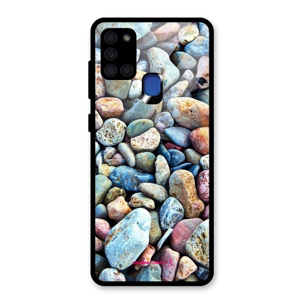 Pebbles Glass Back Case for Galaxy A21s