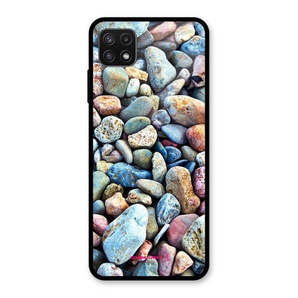 Pebbles Glass Back Case for Galaxy A22 5G