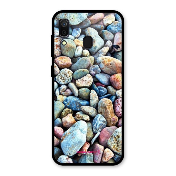 Pebbles Glass Back Case for Galaxy A30