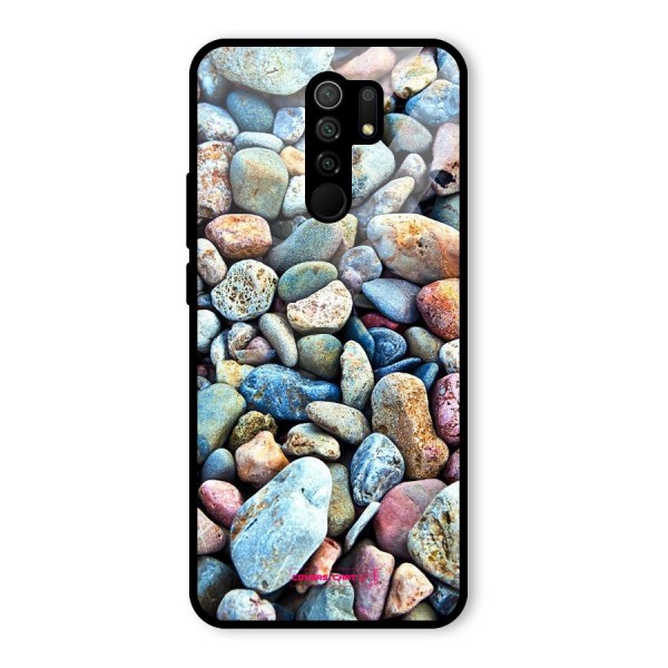 Pebbles Glass Back Case for Redmi 9 Prime