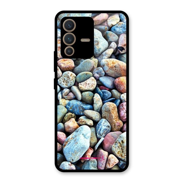 Pebbles Glass Back Case for Vivo V23 5G