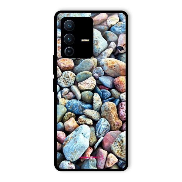 Pebbles Glass Back Case for Vivo V23 Pro