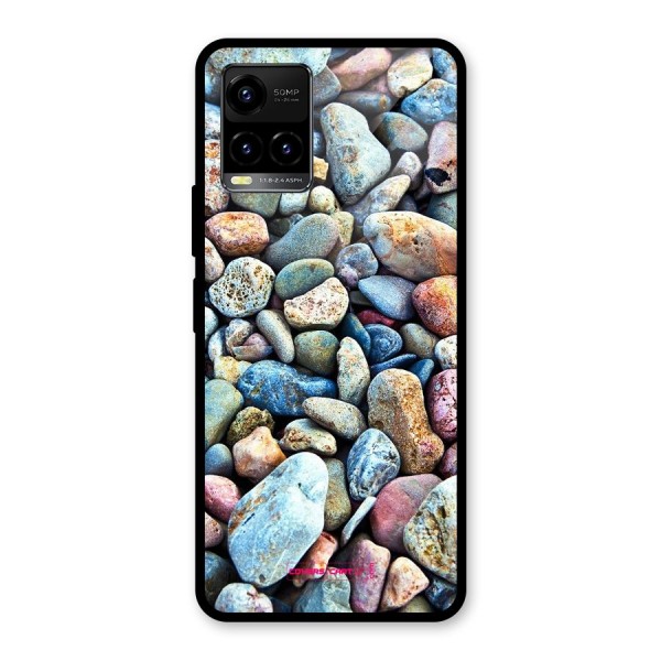 Pebbles Glass Back Case for Vivo Y21 2021