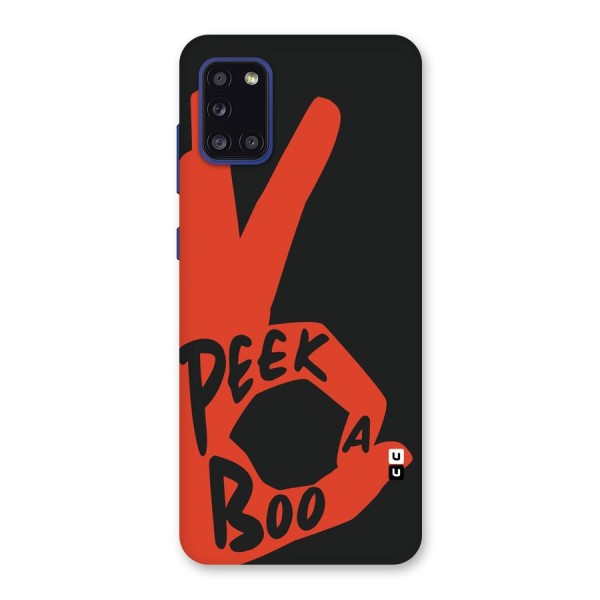 Peek-a-boo Back Case for Galaxy A31