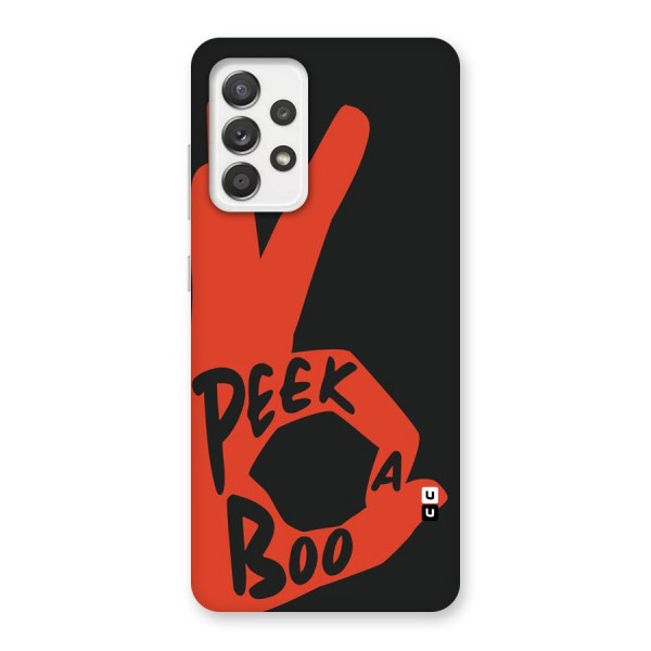 Peek-a-boo Back Case for Galaxy A52