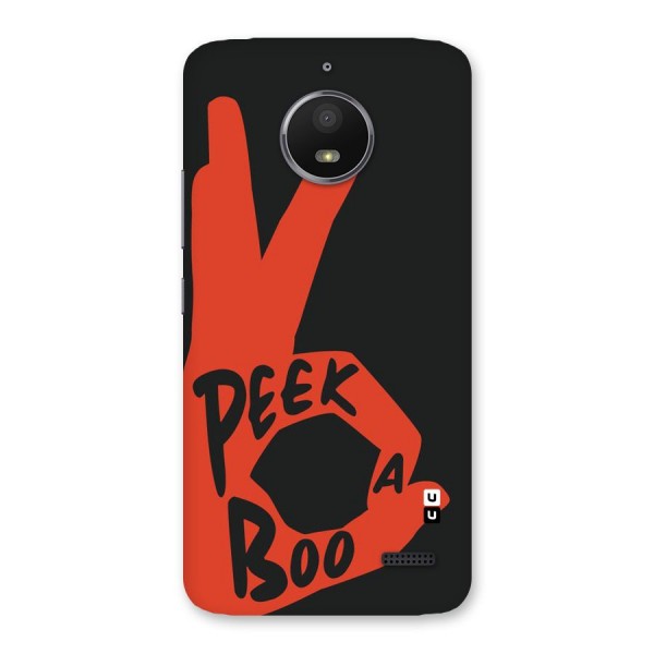 Peek-a-boo Back Case for Moto E4