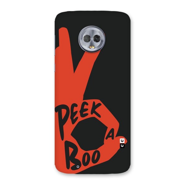 Peek-a-boo Back Case for Moto G6