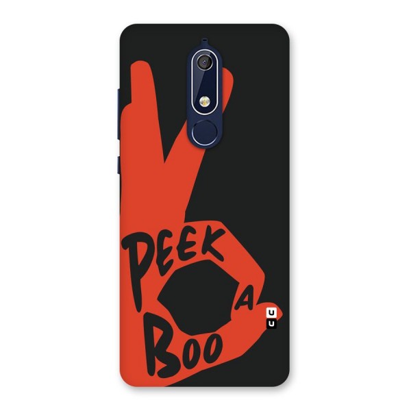 Peek-a-boo Back Case for Nokia 5.1